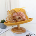 Feather Mesh Bowler Top Hat  C0081