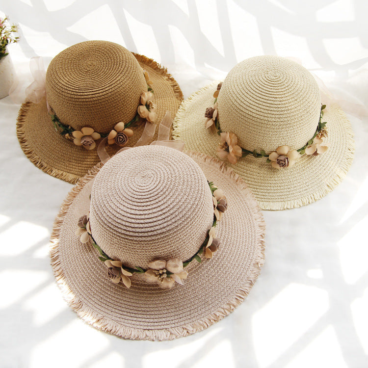 Summer Beach Flower Straw Hats  C0118