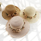 Summer Beach Flower Straw Hats  C0118