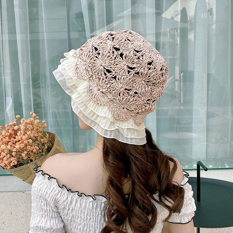 Ruffle Lace Fisherman Hat C0127