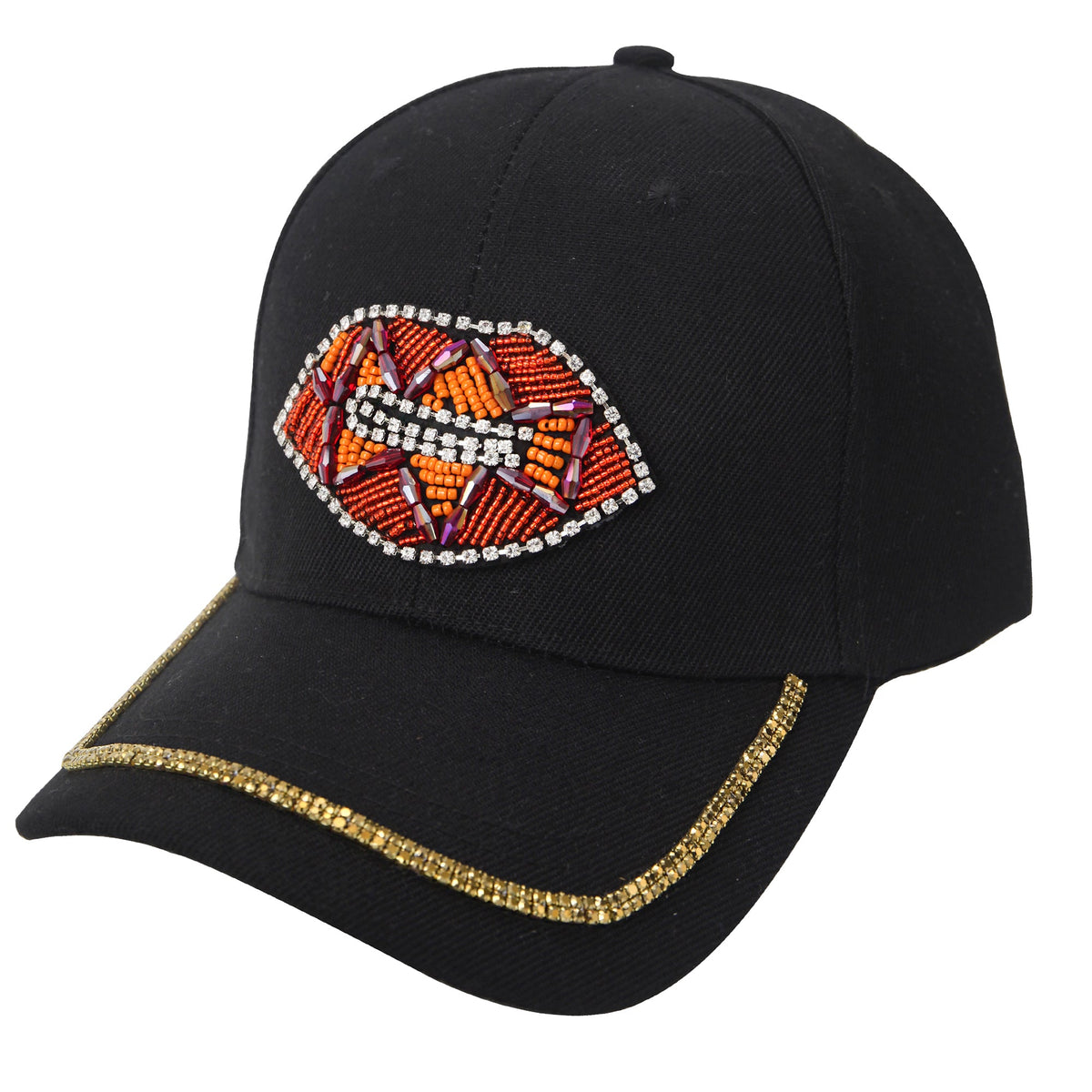 Lip Seed Bead Hat C0158