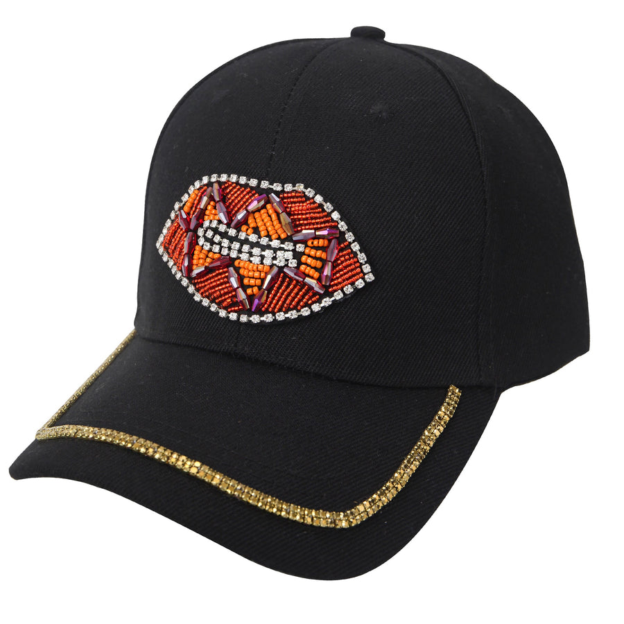 Lip Seed Bead Hat C0158