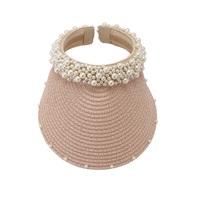 Handmade Pearl Vista Straw Hat C0196