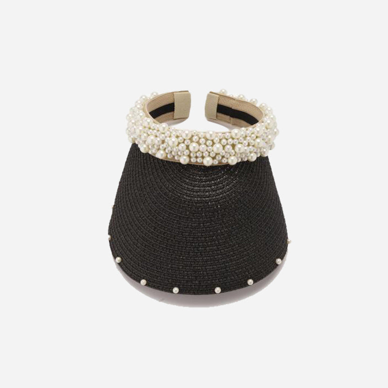 Handmade Pearl Vista Straw Hat C0196