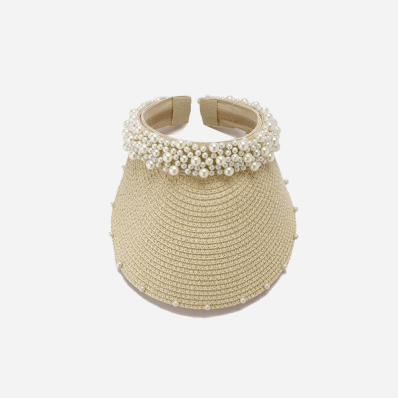 Handmade Pearl Vista Straw Hat C0196