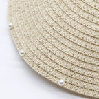 Handmade Pearl Vista Straw Hat C0196