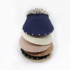 Handmade Pearl Vista Straw Hat C0196