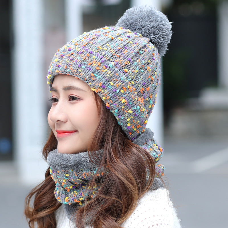 Knitted Beanie Scarf Set C0238