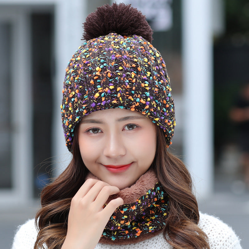 Knitted Beanie Scarf Set C0238