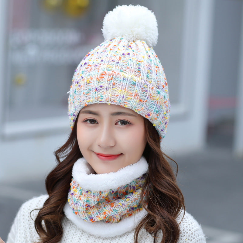 Knitted Beanie Scarf Set C0238