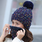 Knitted Beanie Scarf Set C0238