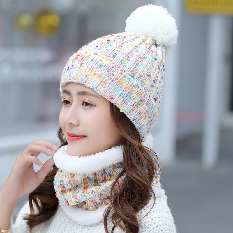 Knitted Beanie Scarf Set C0238