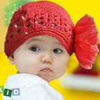 Hollow Floral Knitted Baby Beanie C0242