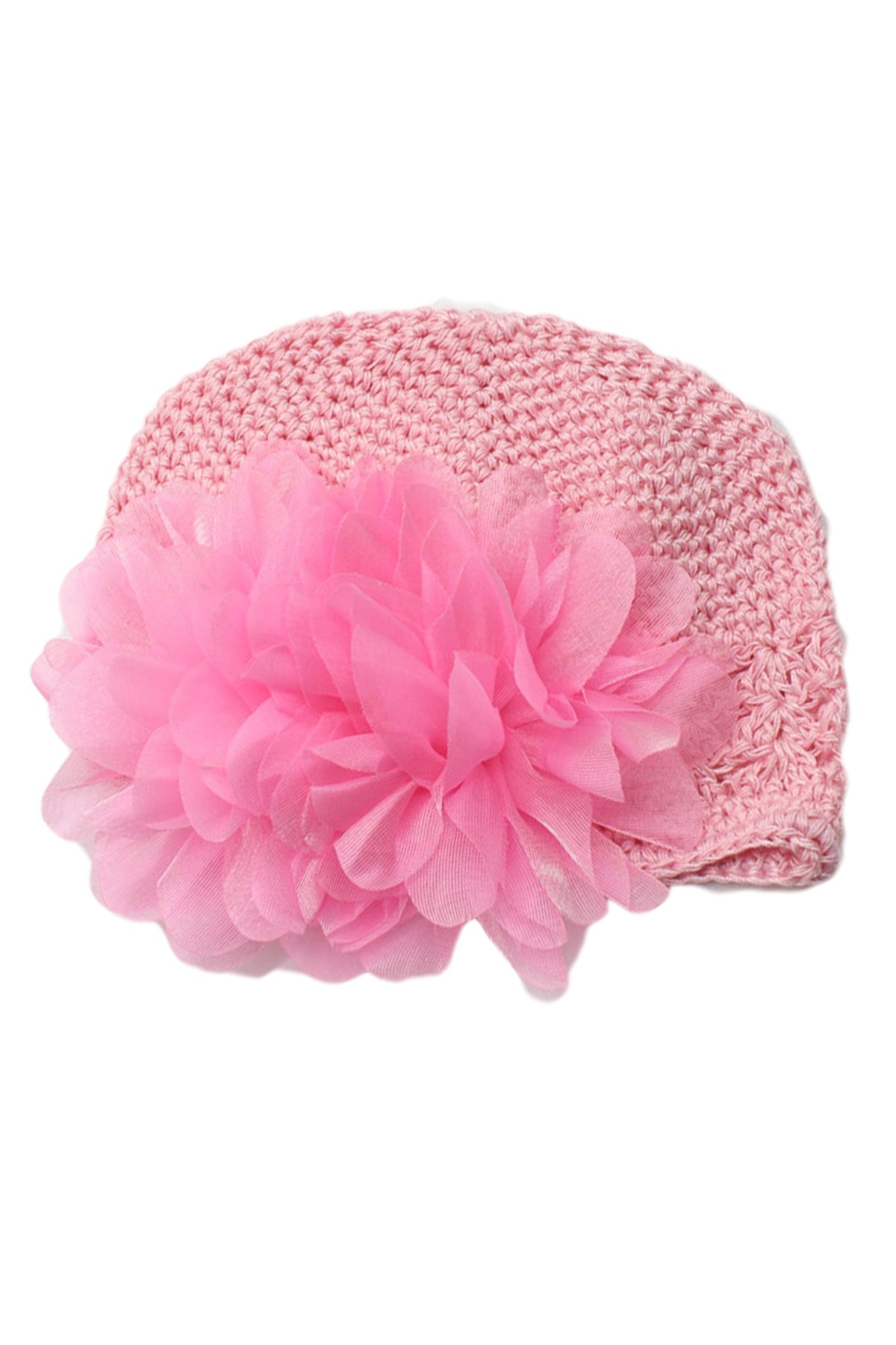 Hollow Floral Knitted Baby Beanie C0242