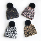 Animal Pattern Pompom Beanie C0246
