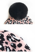Animal Pattern Pompom Beanie C0246