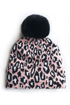 Animal Pattern Pompom Beanie C0246