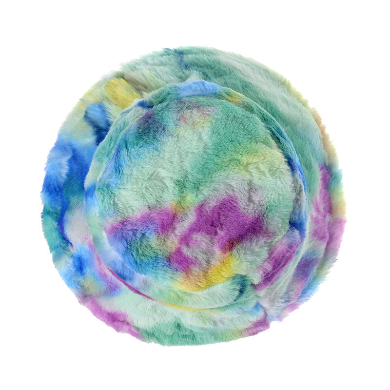 Tie-dye Plush Fisherman Hat C0272