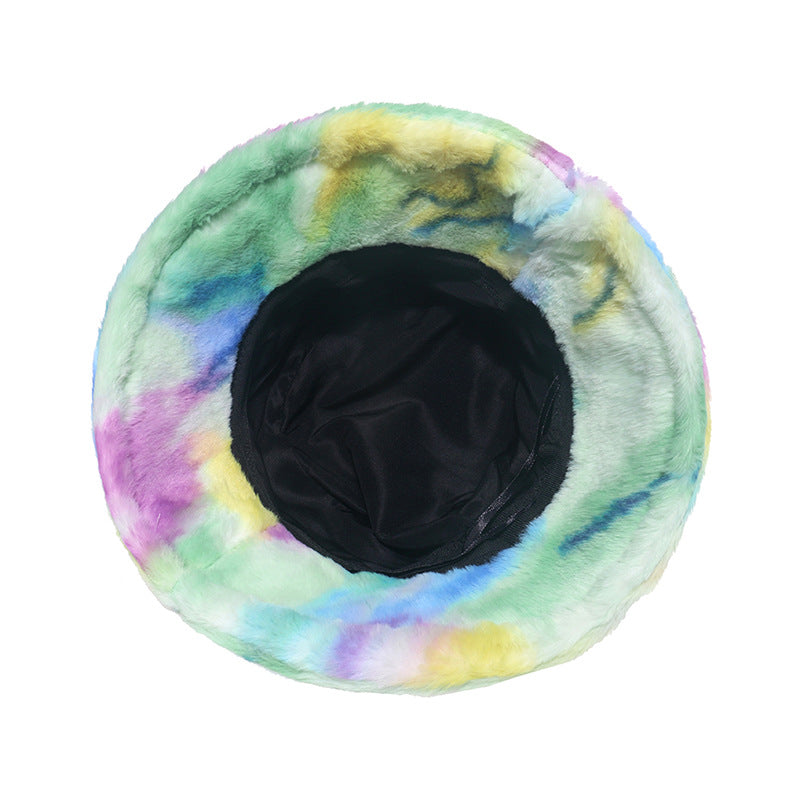 Tie-dye Plush Fisherman Hat C0272
