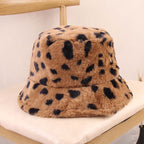 Spotted Pattern Plush Fisherman Hat C0288