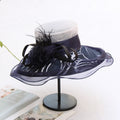 Floral Organza Fedora Hat C0337