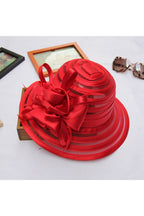 Floral Organza Fedora Hat C0414