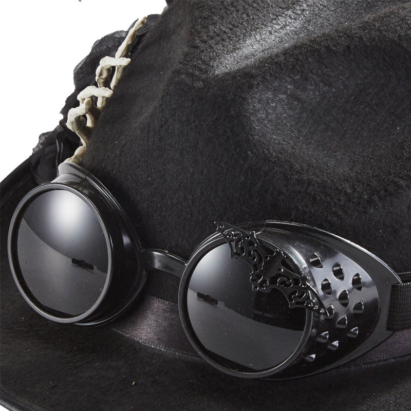 Gothic Skull Hand Glasses Hat C0423