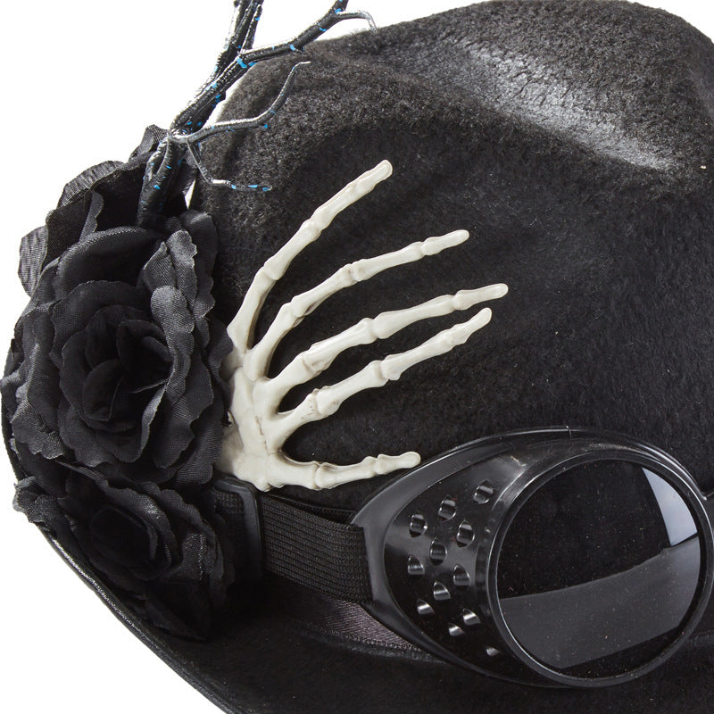 Gothic Skull Hand Glasses Hat C0423