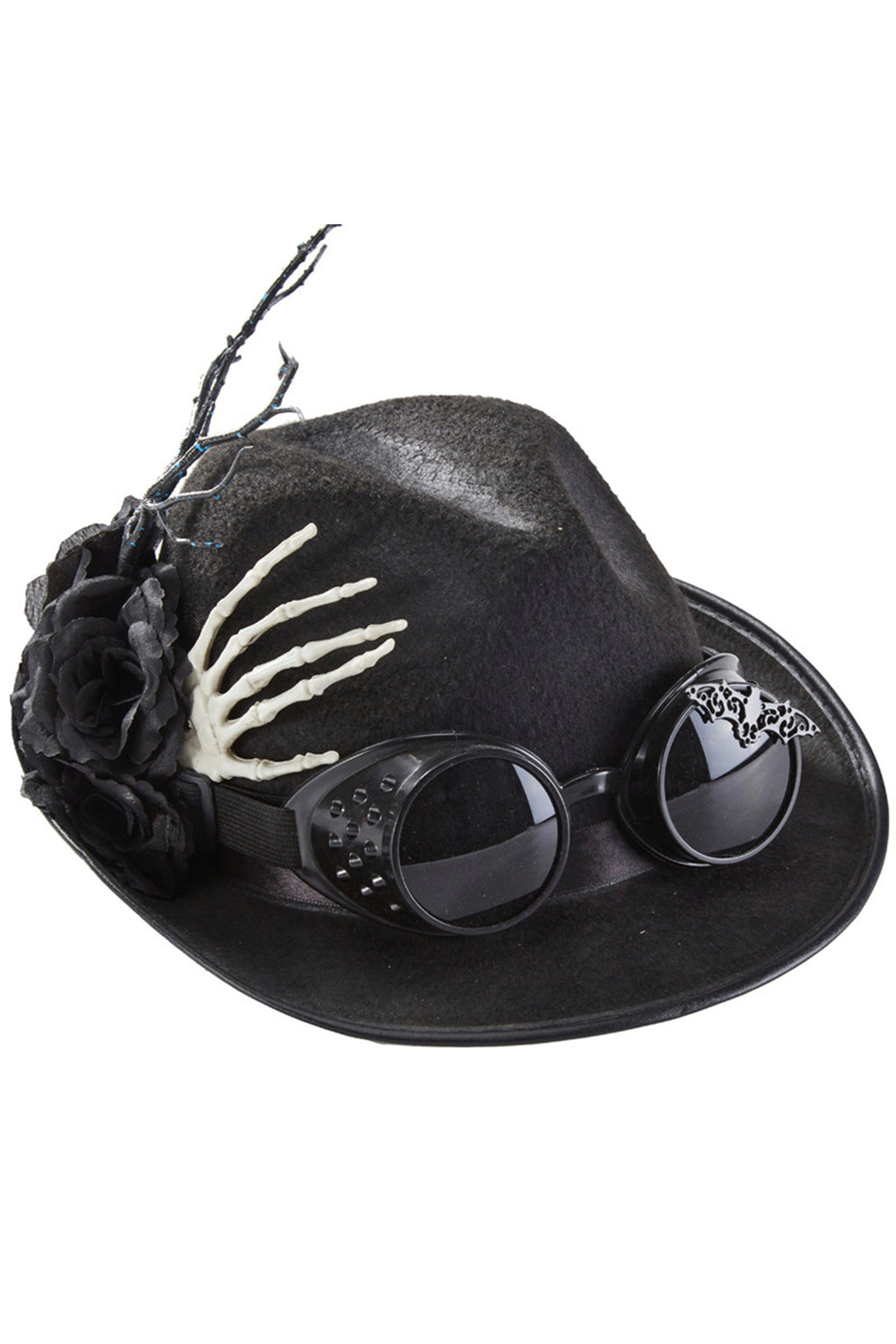 Gothic Skull Hand Glasses Hat C0423