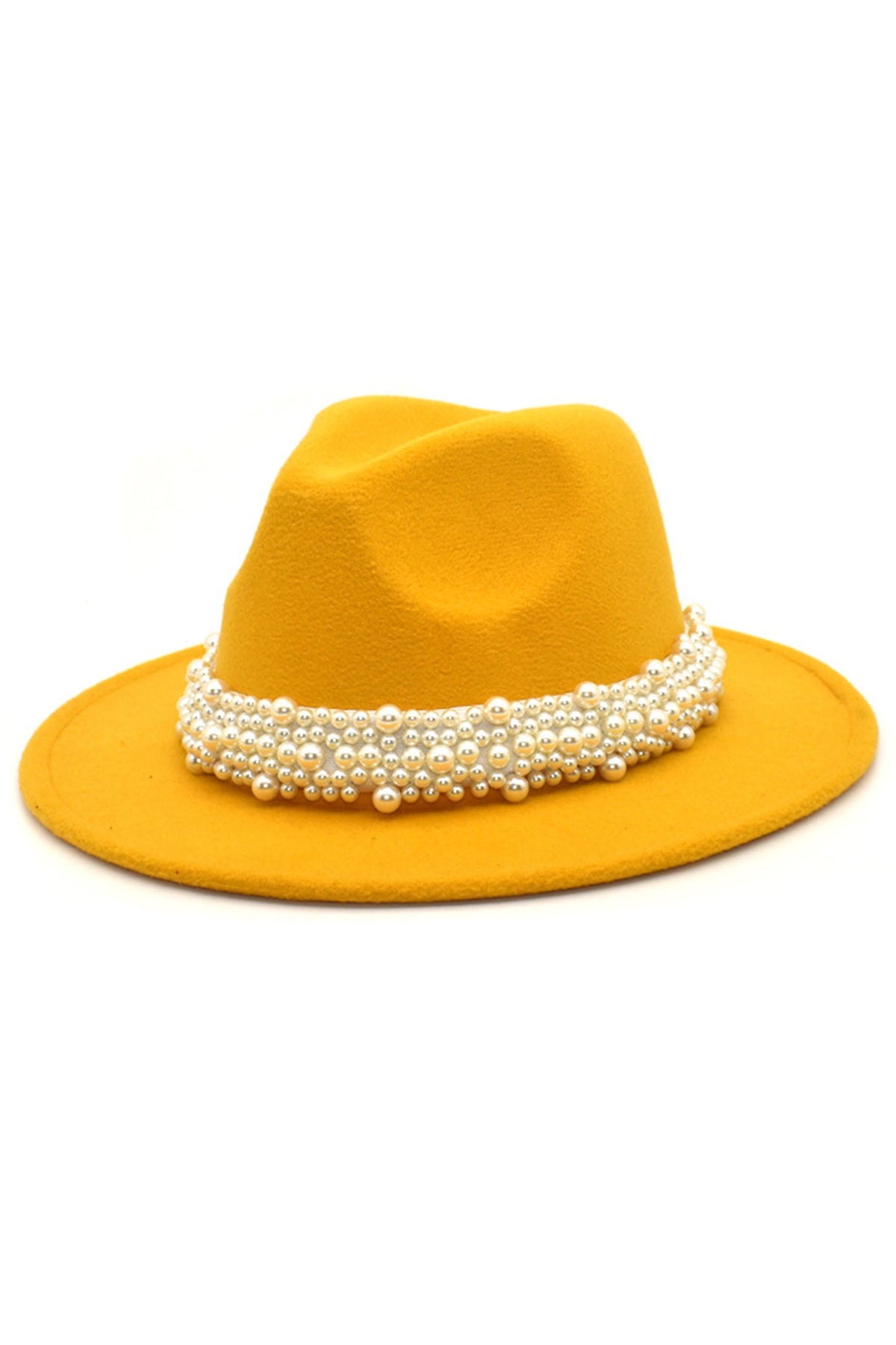 Pearl Wide Brim Fedora Hat C0470 – view 4