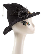 Rose Skull Gear Wizard Hat C0473