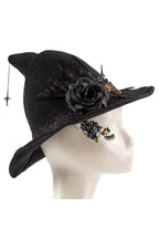 Rose Skull Gear Wizard Hat C0473
