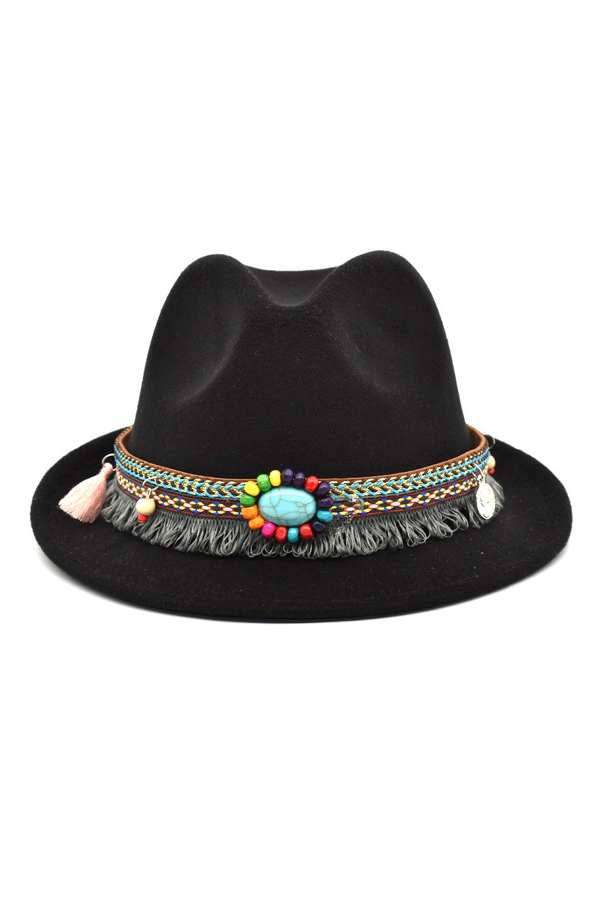 Bohemian Wool Fedora Hat C0519