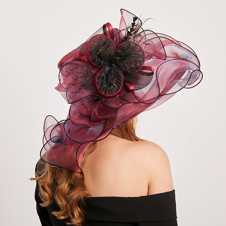 Flower Fedora Hat C0566