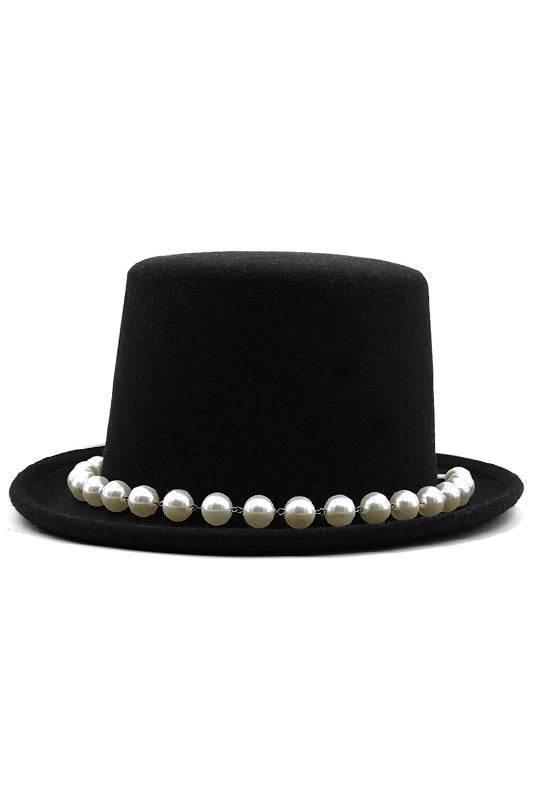 Pearl Stove-Pipe Hat C0574