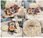 Floral Straw Hat C0631