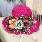 Floral Straw Hat C0631