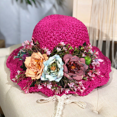 Floral Straw Hat C0631