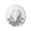 BRIDE Rhinestone Woven Fedora Hat C0656