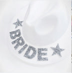 BRIDE Rhinestone Woven Fedora Hat C0656
