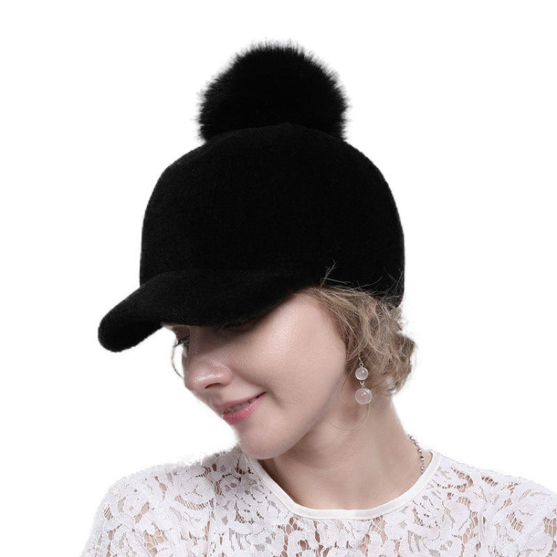 Pompom Woolen Hat C0680 – view 3