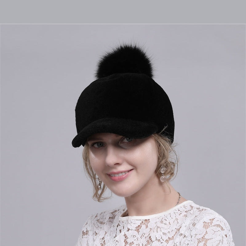 Pompom Woolen Hat C0680 – view 4