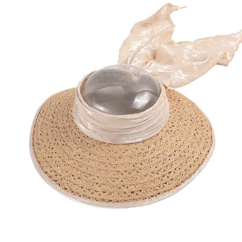 Bow Straw Fedora Hat C0689