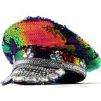 Sequins Rhinestone Jazz Hat C0694