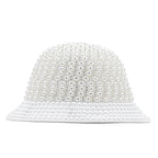 Pearl Rhinestone Bucket Hat C0695