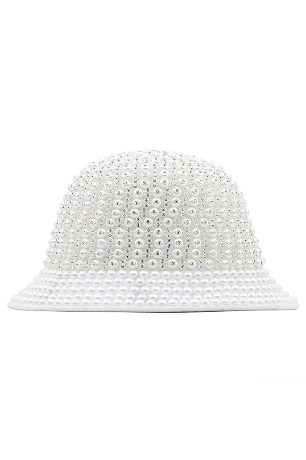 Pearl Rhinestone Bucket Hat C0695