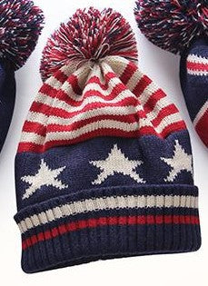 American Flag Print Beanie C0713