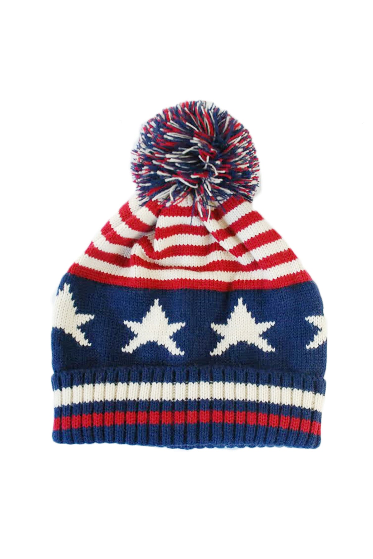 American Flag Print Beanie C0713