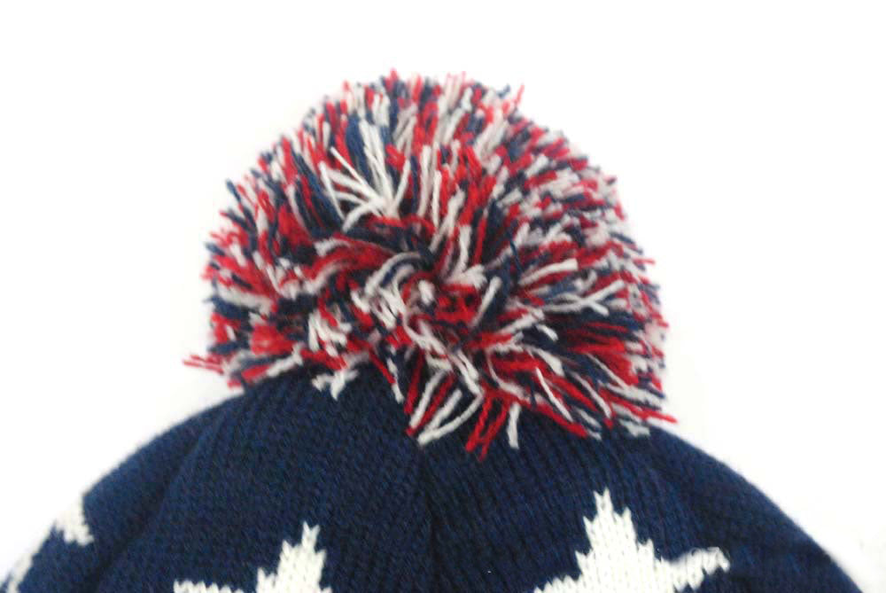 American Flag Pattem Tassel Beanie C0714