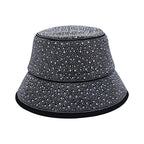 Rhinestone Flat Bucket Hat C0737